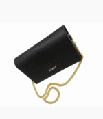 Porto Mini Black Crossbody Bag for Women | Croc-Embossed Vegan Leather - Image 3